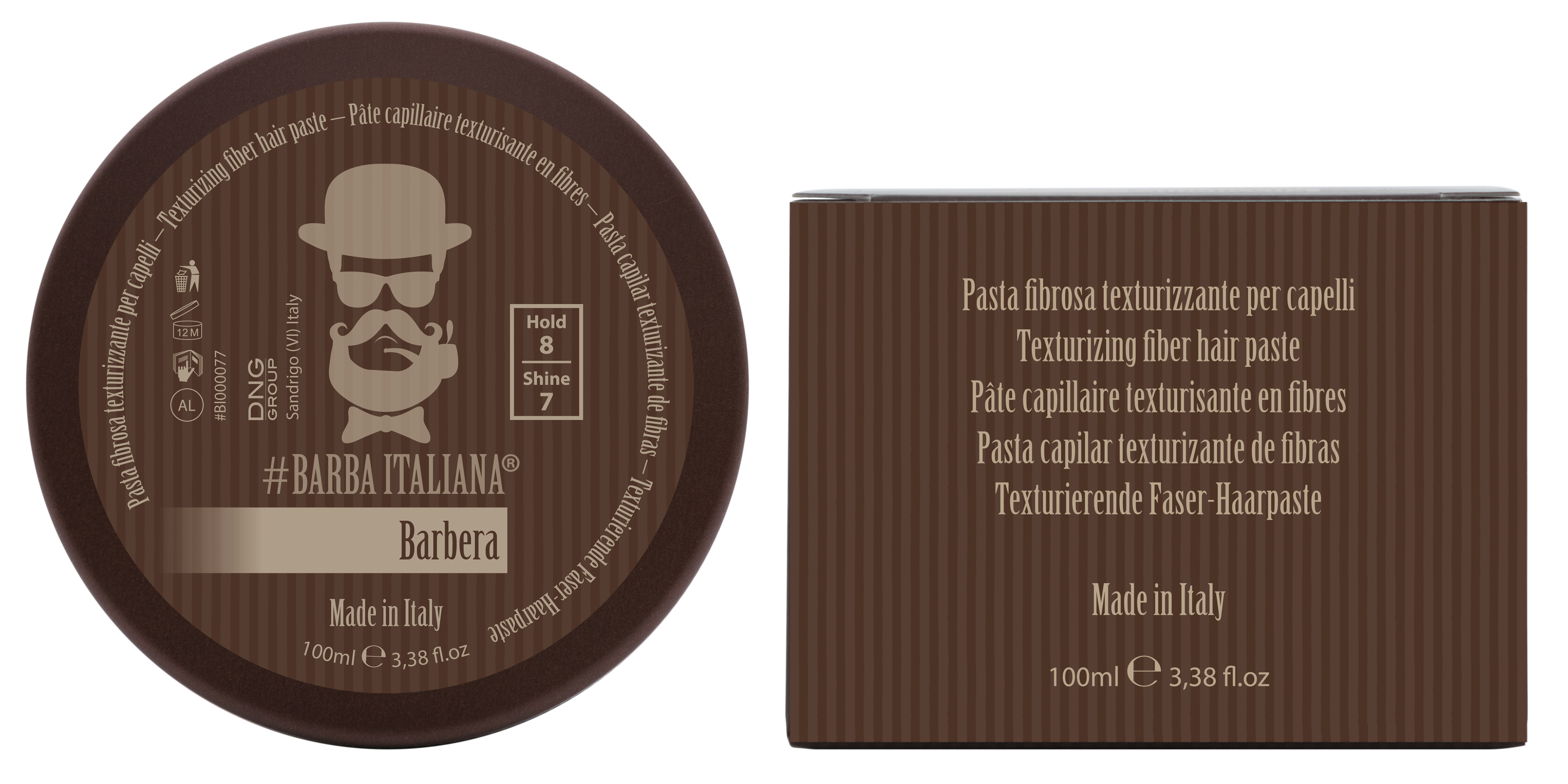 Barbera - Pasta fibrosa texturizzante per capelli